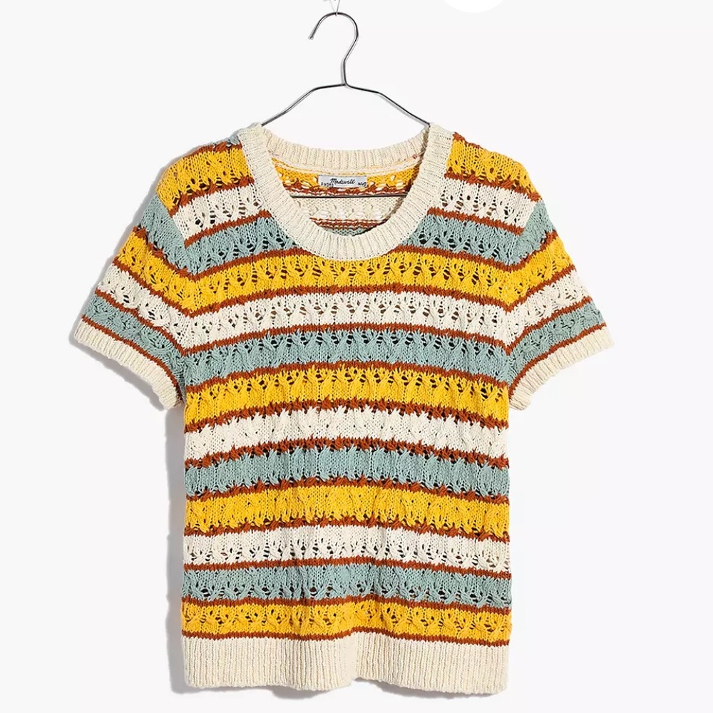 MADEWELL Carrington knitted stripes top